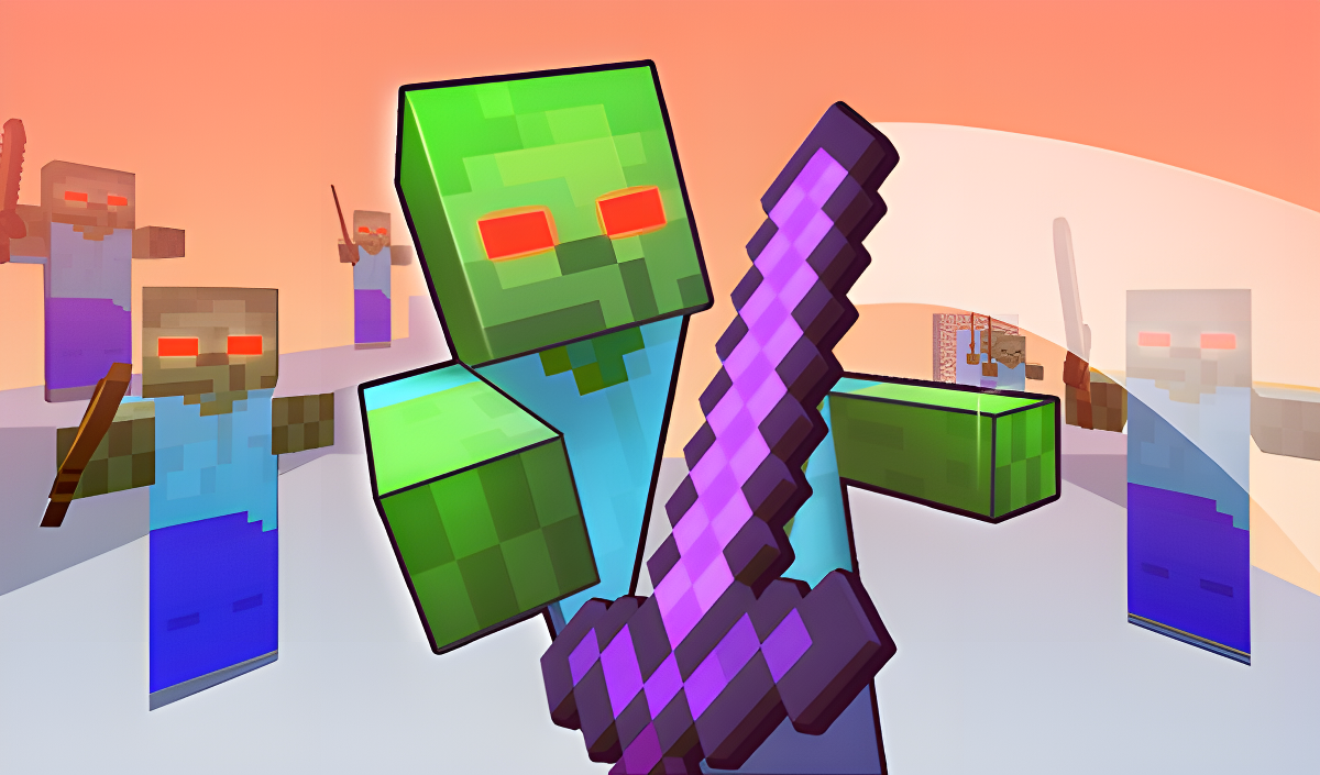 Imagen de portada de Super Sword - Noob Vs Zombies