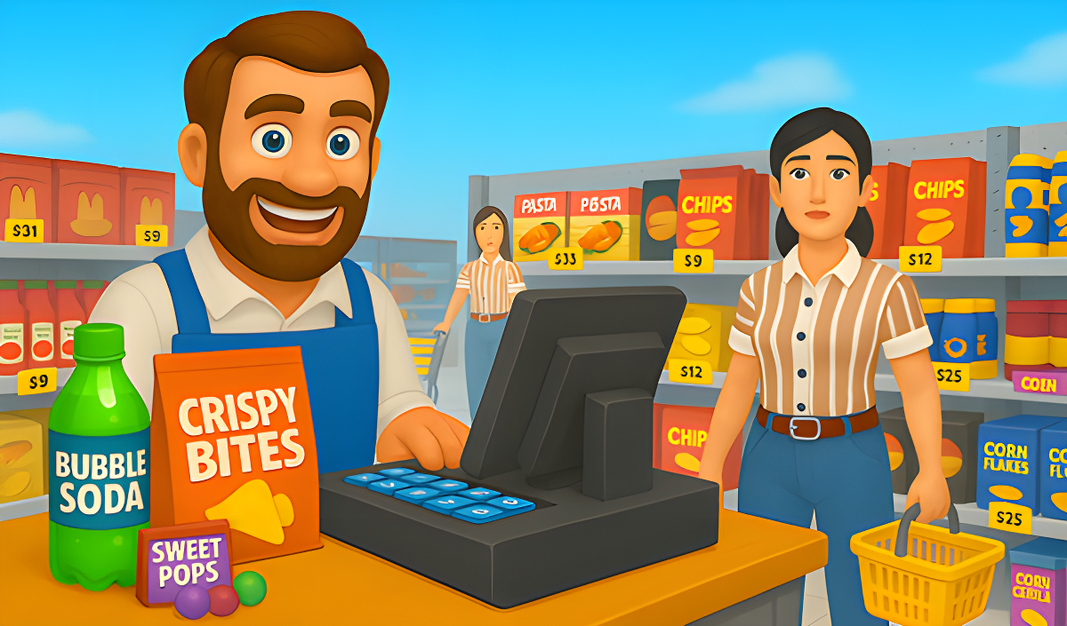 Arte da capa de Supermarket Simulator
