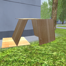 Survival simulator in the yard