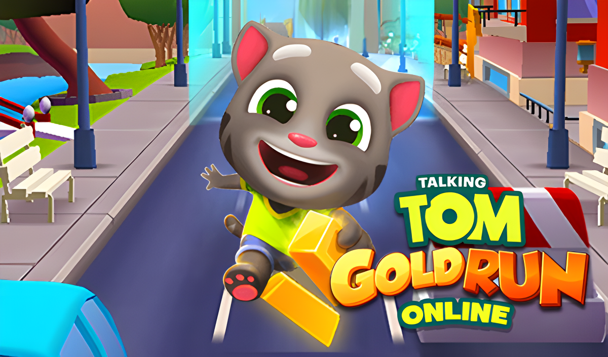 Arte da capa de Talking Tom Run