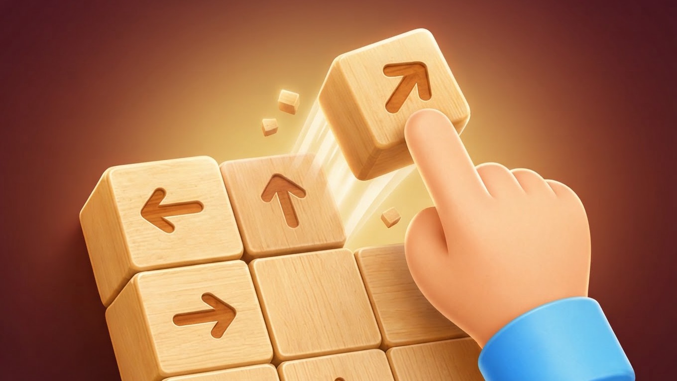 Tap Away Cube With Arrows