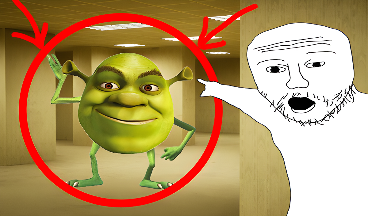 Imagen de portada de The Backrooms: Meeting with Shrek Wazowski