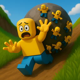The giant falling rock