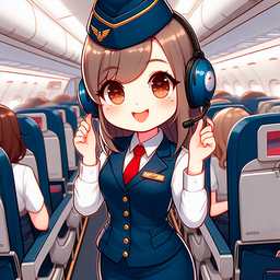 The gorgeous stewardess