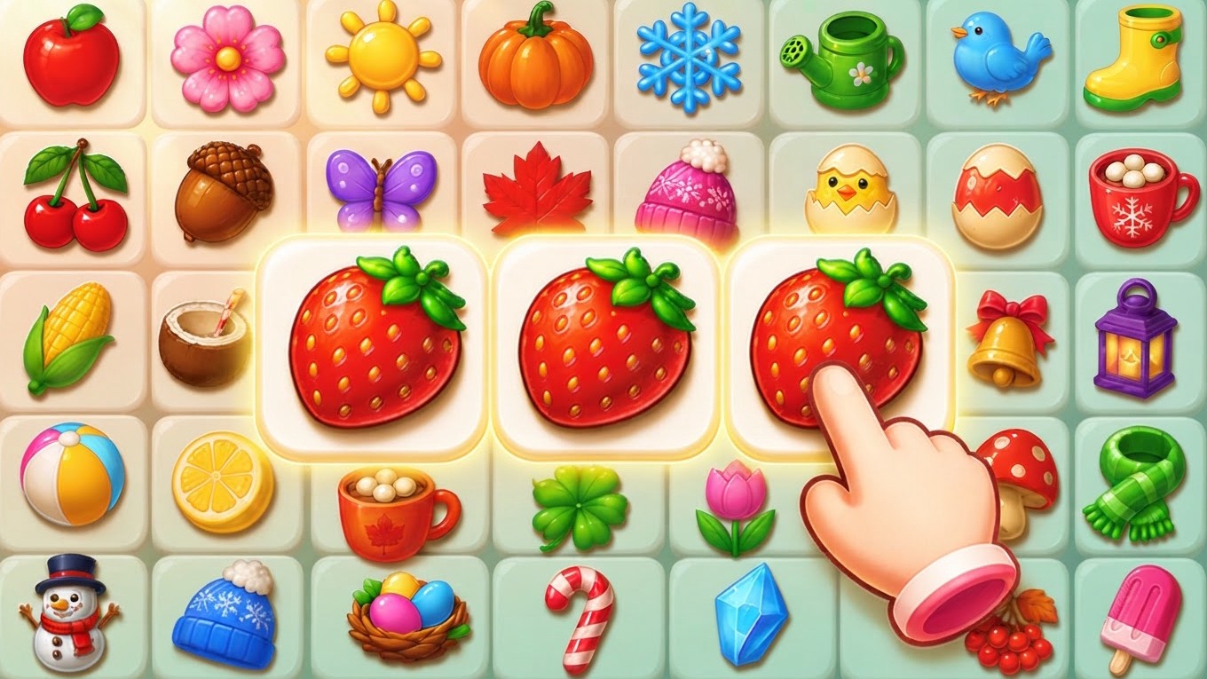 Arte da capa de Tiles 3 in a Row: Cozy Garden