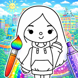 Toca Skins: Coloring for Girls