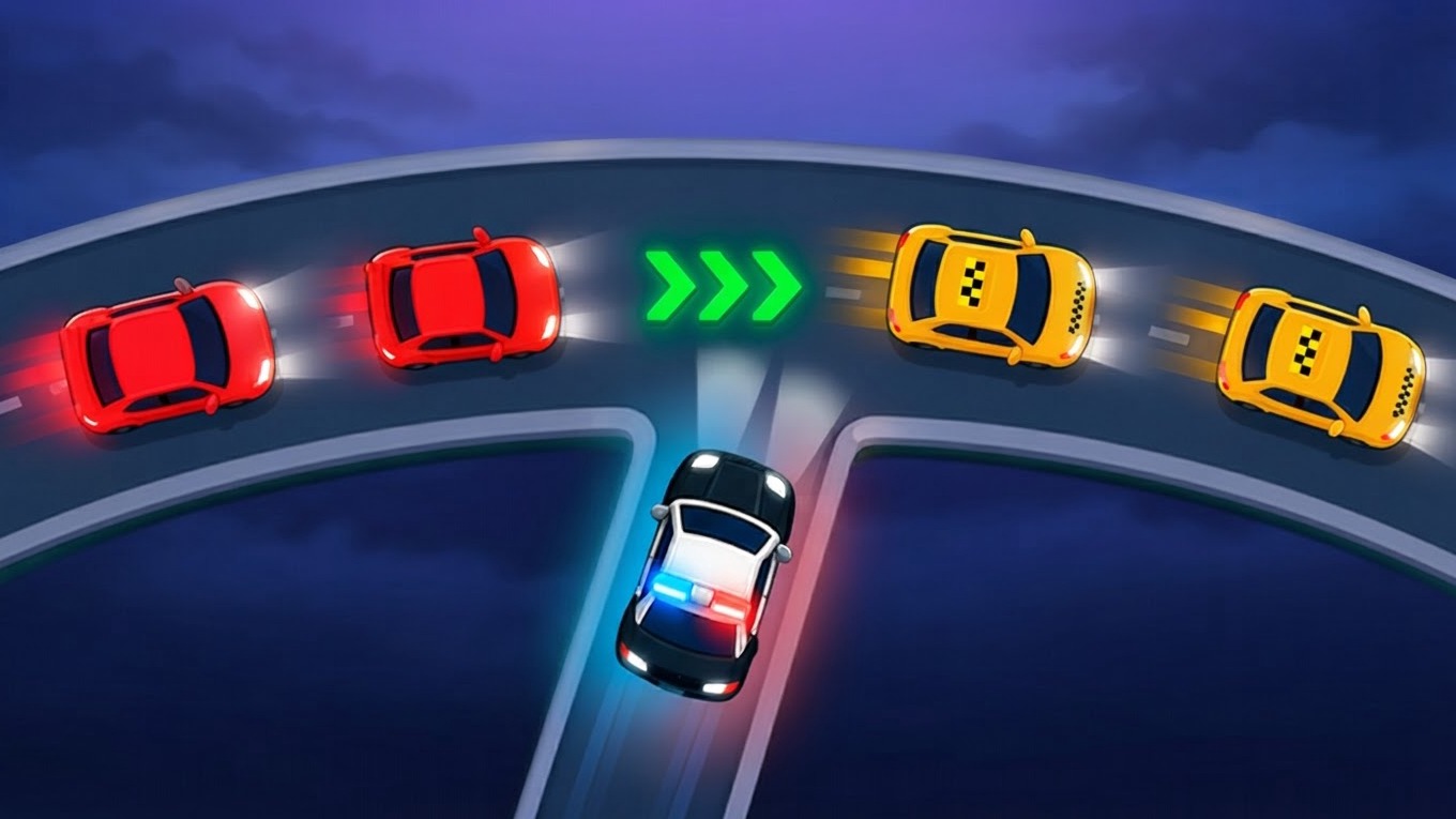 Traffic Gap: Merge Rush