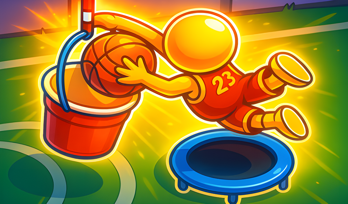 Trampoline Basketball 3D