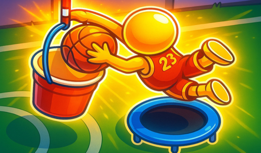 Trampoline Basketball 3D