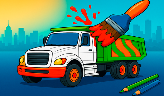 Trucks Coloring Book for Kids
