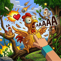 Mad chicken scream