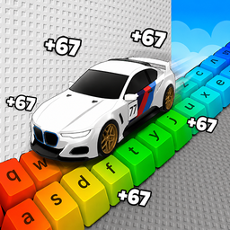 Obby: Supercar Race on a Giant Keyboard