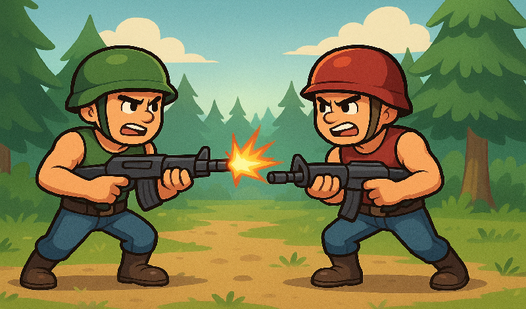 Duel of Pixels: A shooter for two