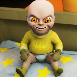 Yellow Scary Baby, Hide & Seek