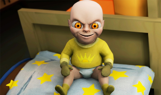 Yellow Scary Baby, Hide & Seek