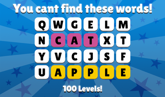 You cant find these words! 100 Levels!