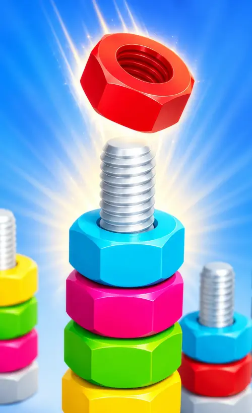 Nuts Puzzle: Sort By Color